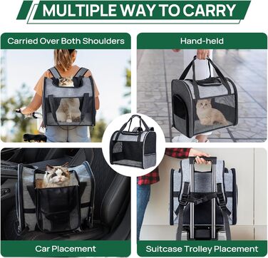 Транспортна сумка-рюкзак для котів та собак, переноска для тварин з вентиляцією, складаний рюкзак для домашніх улюбленців
