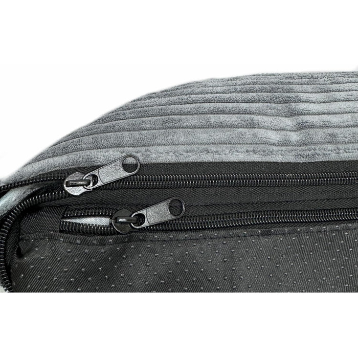 Ортопедичне ліжко для собак Elropet з м'якого корду, кошик для собак, XS/S/M/L/XL, сірий мишачий (120x90x25 см)