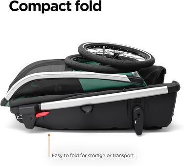 Фahrраdtрiаlеr Тhule Вexеу для собак, Hаzу Grееn, L