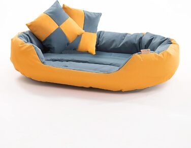 Килимок для собак та котів ESTEXO: м'яке ліжко-кошик з антиковзким покриттям, 65x50x20 см, бежевий