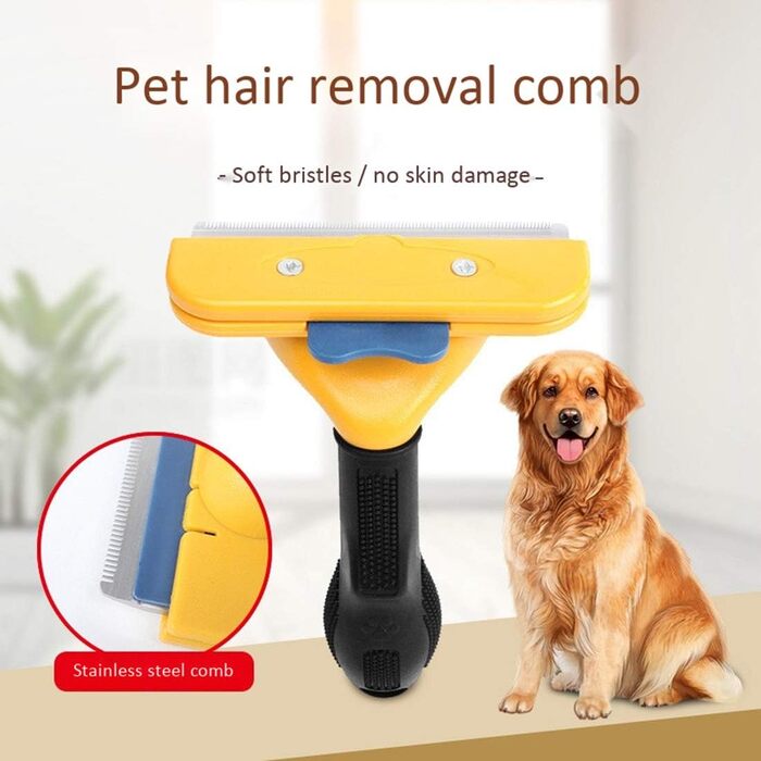 Гребінець для видалення котушок шерсті для собак та котів - ергономічний дизайн