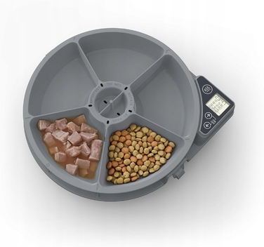 Автоматичний годувальник для тварин Yongsheng, білий, 5 порцій, 330 мл