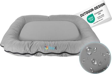 Ортопедичне собаче ліжко для відпочинку на вулиці Luna: 70x55 см, 60°C, Vicochaum, для маленьких собак (M, Сірий)