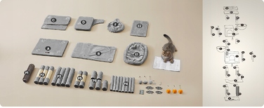 Високий когтеточка-комплекс Feandrea: ігровий центр з лежаком та стовпчиком для кігтів, 161 - 220 см