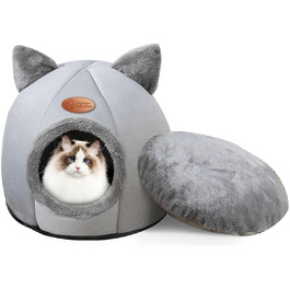 Квіткове ліжко-будиночок для котів, зелений, для маленьких та середніх котів