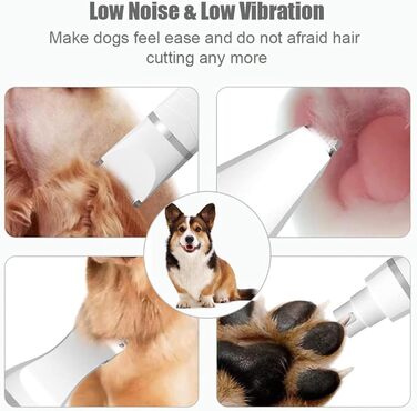 Мультитрим Pro від Dr Pfoten: професійна 4-в-1 машинка для стрижки собак та котів. Тиха машинка для грумінгу, триммер для догляду за лапами.