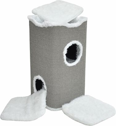 Котячий будиночок Nanook Toni: кігтеточка, будиночок, лежанка для котів, 74 см, міцний та стабільний