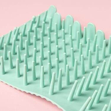 Миска для миття лап собак Tuxxjzm, витокостійкий очищувач лап для домашніх тварин, видалення бруду, щітка для лап, м'яка машина для чищення лап, покращена ефективність очищення, зелений, великий розмір