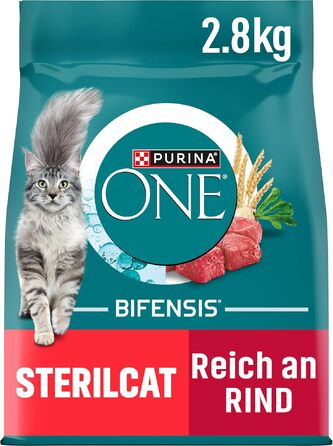 Сухий корм для стерилізованих котів PURINA ONE Bifensis SterilCat з яловичиною, 5.7 кг