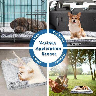 Ортопедичне ліжко для собак з печерею, 84 x 70 см, з ковдрою та антистресовою подушкою з memory foam. Підходить для собак, котів та цуценят.