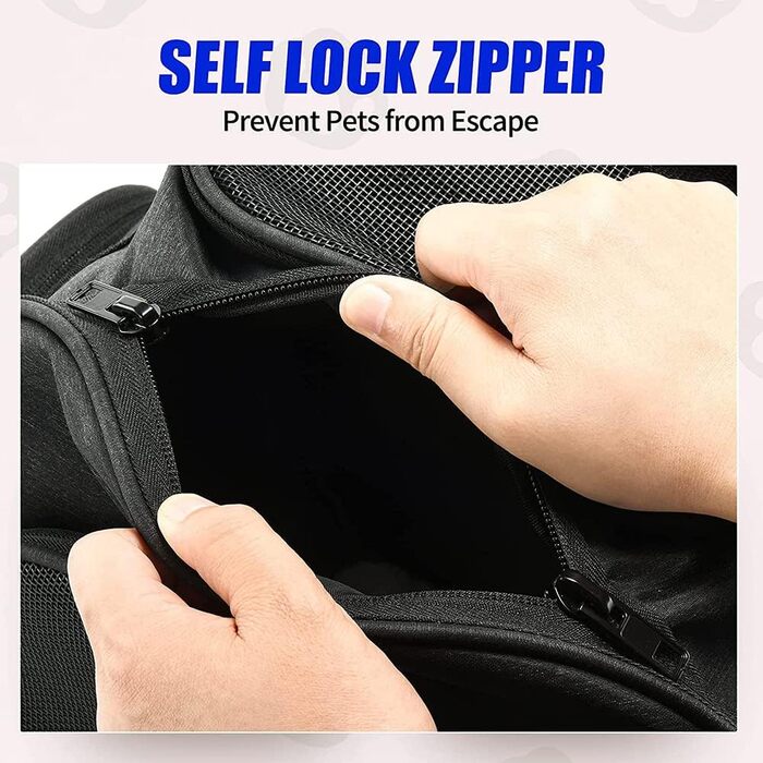 Рюкзак-переноска для кота та маленького собаки ACSUZ: дихаюча, для подорожей