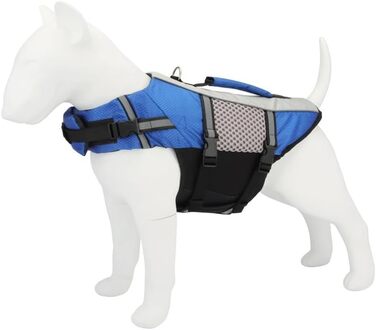 Жилет для собак, плаваючий, безпечний, для маленьких та великих собак, блакитний (XXL)