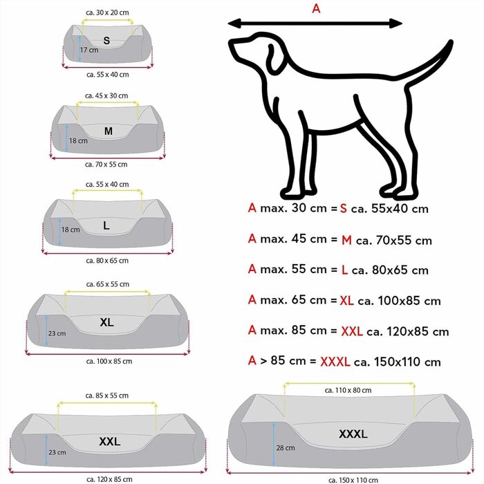 Ліжко для собак BedDog Teddy XL, сіро-сіре, з бортиками, з кордури та мікрофібри, для дому і вулиці, квадратне, знімний чохол