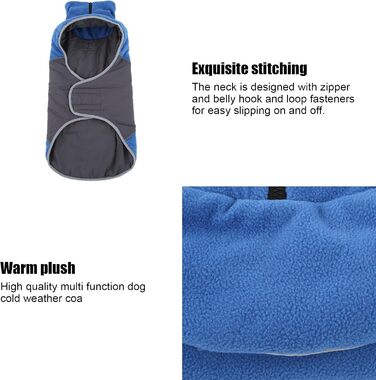 Зимовий теплий пуховик для собак, вітронепроникний, з капюшоном та на блискавці, для маленьких, середніх та великих порід