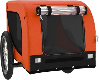 Навіс для собак Robuster, Oxford-тканина, ПВХ-вікно, вантажопідйомність до 45 кг, оранжево-чорний, модель 94005