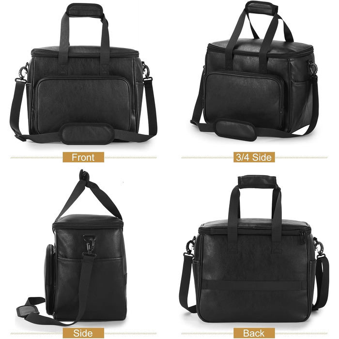 Лававін Чорна дорожня сумка для собак та котів, дорожній набір, з контейнерами для їжі та мисками, схвалена авіаперевізниками