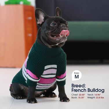 Пуловер для собак IECOii великого розміру XXXXL, 4XL, зелений. Теплий трикотажний пуловер для собак великих порід (Доберман, Німецька дога)