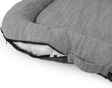 Водонепроникне лежанка для собак, килимок з кодури | Внутрішнє та зовнішнє використання, для маленьких собак | Сірий колір, розмір S: 70 x 50 см