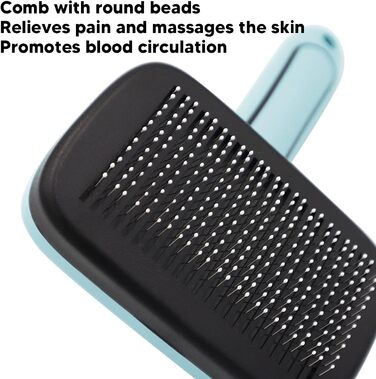 Набір щіток для собак, самоочищується, вичісувальна щітка, для собак і котів з довгою та короткою шерстю