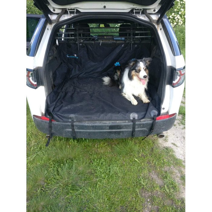 Плед для собак Callieway Autoschondecke Woo, чорний, м'який, для автомобіля
