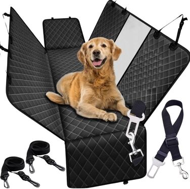 Захисний килимок для автомобіля Asato для собак та котів - водовідштовхувальний, з кишенею для аксесуарів