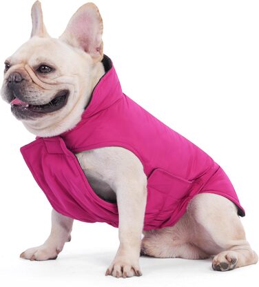 PetWarm Зимовий пуховий жилет для собак, двосторонній, водонепроникний, для маленьких, середніх та великих собак, справжній пух для максимального тепла та захисту від холоду, розмір Small (упаковка 1)