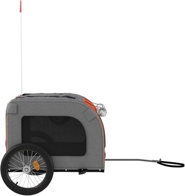 Причіп для велосипеда ARKEM для собак Оранжевий та Сірий, Oxford-тканина та залізо. Велосипедна корзина для собак