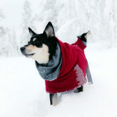 Теплий комбінезон для собак Hurtta Extreme Warmer, червоний, розмір 25