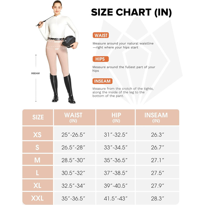 Легінси для їзди верхи FitT4 Reitlegging для жінок та дівчаток з силіконовими вставками, кишенею для телефону та петлями для ременя. Ідеально для верхової їзди та тренувань коней (Небесно-рожевий, S)