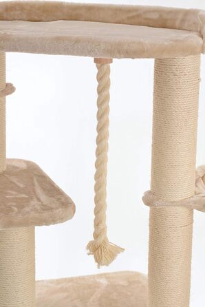 Котячий будиночок Lycce Alice XXL з сизалю, бежевий - для великих котів