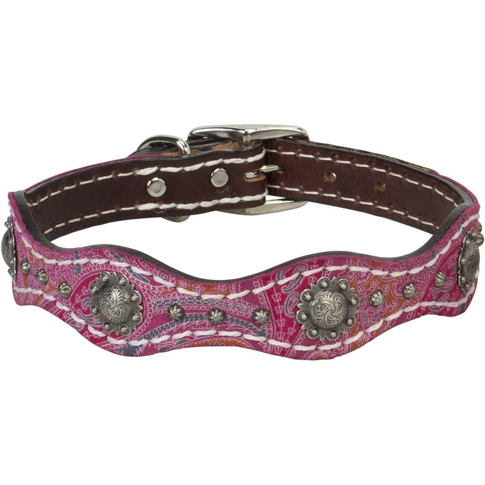 Шкіряний нашийник Weaver Leather Vintage Paisley, вінтажний дизайн