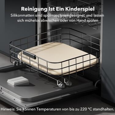 Підкладка під миску для собак та котів PETLIBRO Silikon, сіра, 45x30 см, нековзна, водонепроникна, для миття в посудомийній машині