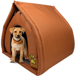 Кішка або собака: Охолоджувана будка EVE Textile 45x45x45 см (Помаранчевий)