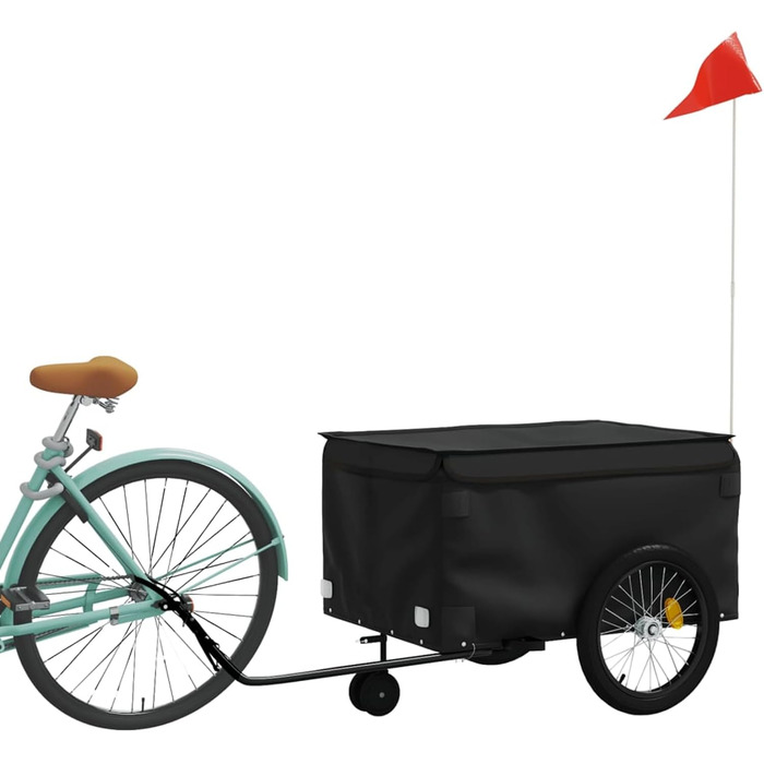 Причіп для велосипеда Gecheer: вантажний, для собак, чорний, 137x68x59 см