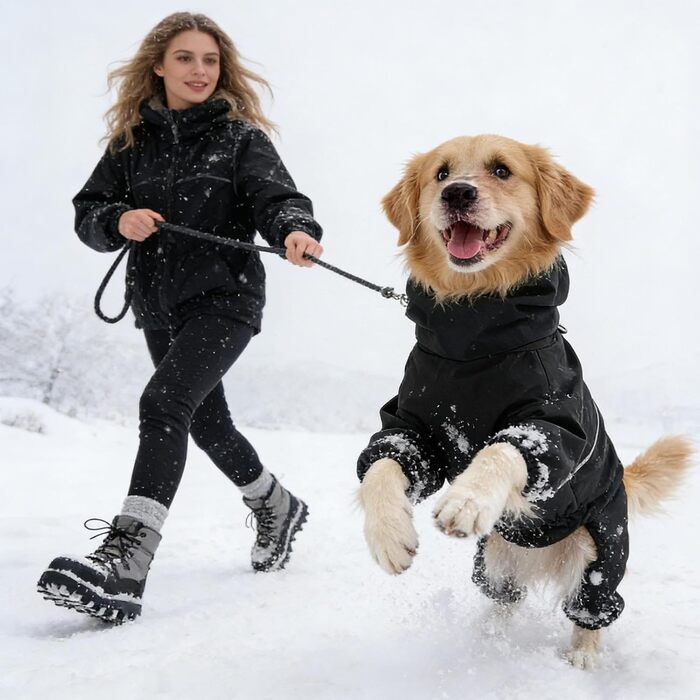 Зимовий костюм для собак XL - теплий, непромокаючий, для прогулянок на снігу та активного відпочинку