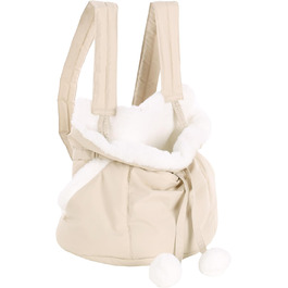 Трапельник для собак та котів Cuddi Beige – зручна та стильна сумка-переноска | 32x22x25 см