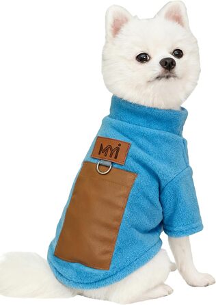 Обігріваючий зимовий пуховик для собак MYI, теплий, для малих, середніх та великих собак, тепла куртка для дому/на вулицю, синій, L (без акумуляторів), синій, довжина спини 30 см