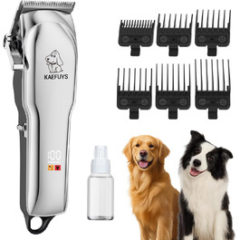 Професійна машинка для стрижки собак - бездротовий триммер для собак та котів, тиха, повний набір для грумінгу для густого хутра