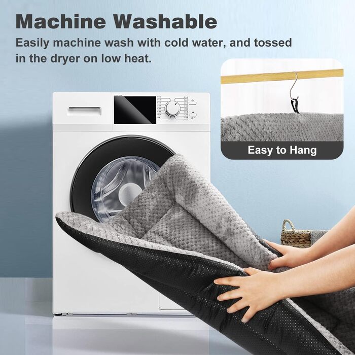 М'який килимок для собак, 90 x 58 см, сірий, Sherpa, з неслизьким дном, для середніх та великих собак