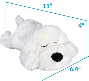 Інтерактивна іграшка для цуценят SmartPetLove Snuggle Puppy Junior із імітацією серцебиття, заспокійлива м'яка іграшка для сну (золота)