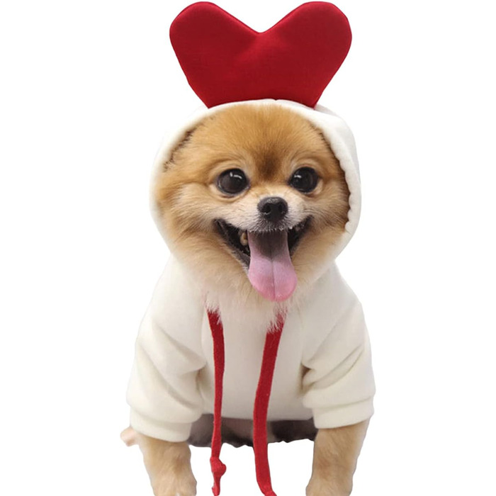 Теплий худі для собак XIAOYU: зручний зимовий одяг для цуценят та собак, теплий комбінезон з капюшоном