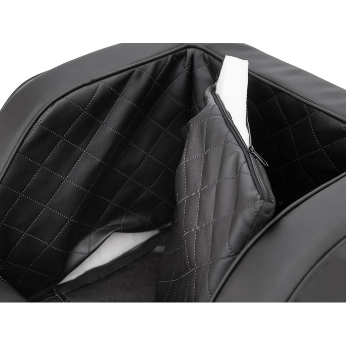 Крісло для собак, переноска для собак, лежанка для собак, переноски для тварин, заднє сидіння, ковдра для собак, корзина для собак, лежанка для котів, для маленьких собак, чорна шкіра, (46x46x31 см)