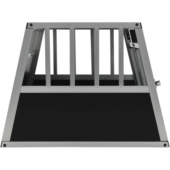 Транспортна переноска для собак Gecheer, складана переноска для великих собак XXL, алюміній та MDF, для безпечного транспортування в авто (89 x 69 x 50 см)