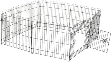 PawHut® вольєр для цуценят, огорожа для собак, вольєр-загон для малечі, 5 розмірів: 71x61 см