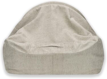 Крісло-печера для собак та котів Sleepy Fox® Premium - Крісло-гніздо, кремове жакардове покриття, розмір Small (65x55x40 см)