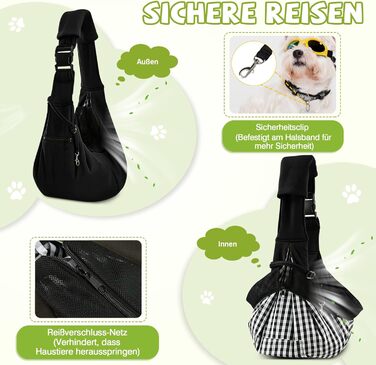 Трансформер для собак та котів ALLSOPETS: зручна переноска для подорожей та до ветеринара (оливковий/чорний)