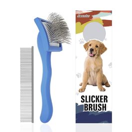 Anrundar щітка для догляду за шерстю собак Goldendoodle, Labradoodle, пуделів, коротко- та середньошерстих порід, розмір S, для домашніх тварин