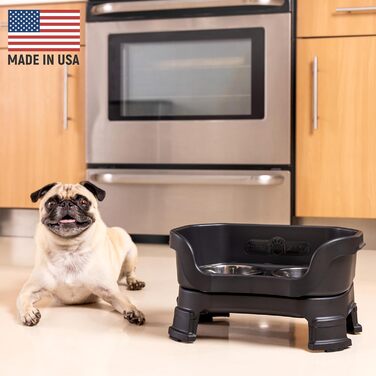 Автогодівниця для домашніх тварин NEATER PET BRANDS Feeder-Deluxe з подовжувачами ніжок, маленька, чорна