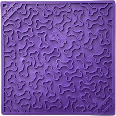 Килимок-годівниця SodaPup Bones eMat – для стимуляції розуму та контролю порцій, великий, фіолетовий