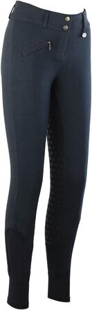 Лазура - зимові рейтузи для жінок та дітей Comfort з силіконовим повним сидінням та передньою кишенею | теплі рейтузи для їзди верхи в темно-синьому або чорному кольорі | рейтузи для верхової їзди розміри 104-176 та 36-48 | Лазура